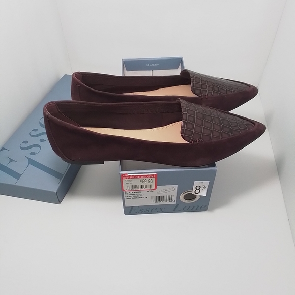 NEW IN BOX Deep Wine Flat Loafers Comfy Women's Shoes Size 8,5 - Picture 7 of 12